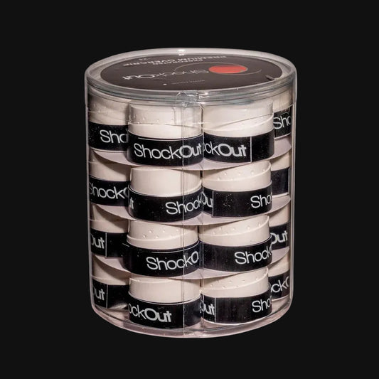 Scatola Overgrips SHOCKOUT Traforatos Bianco 24 Unità