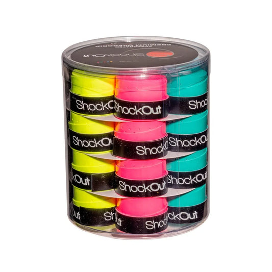 Scatola Overgrips SHOCKOUT Traforatos Multicolore 24 pezzi