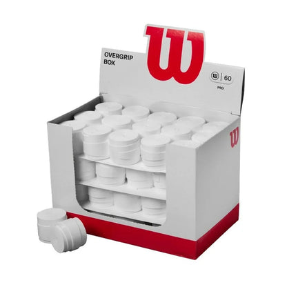 Scatola Overgrip PRO WILSON Liscio Bianco 60 pezzi